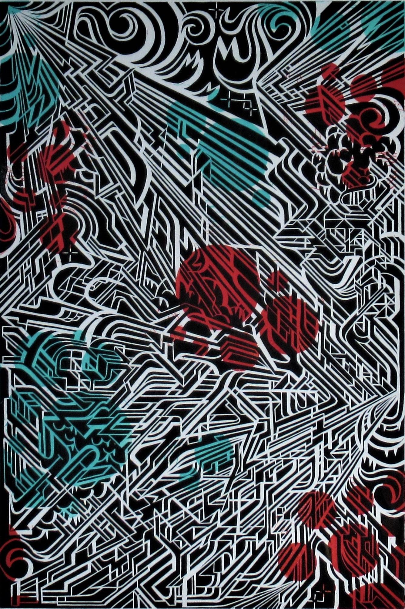 Galactika I - Print Pop Art di Maxime Grossman