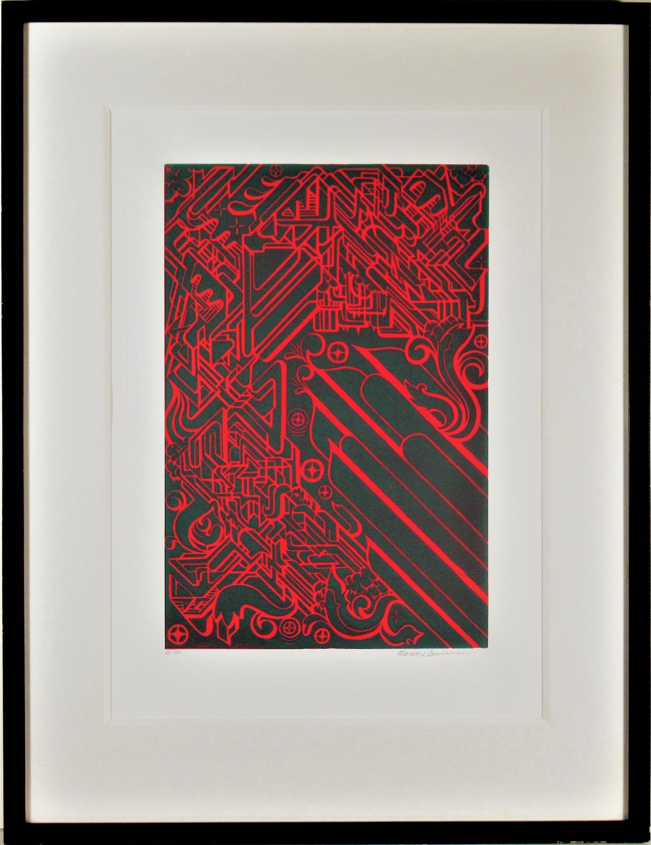 Maxime Grossman Abstract Print - Snapdragon