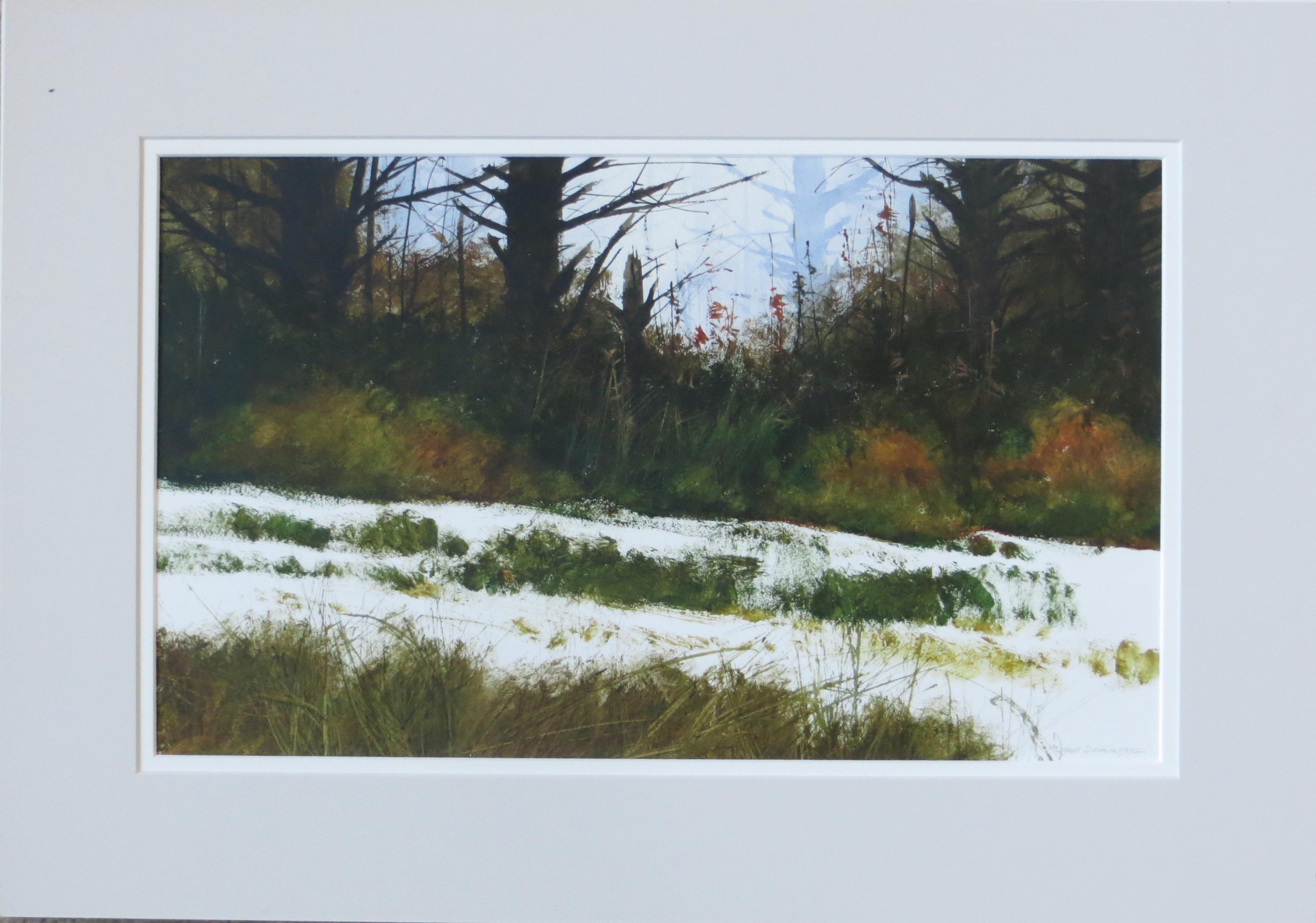 Winter Landscape - Painting by Miguel Dominguez