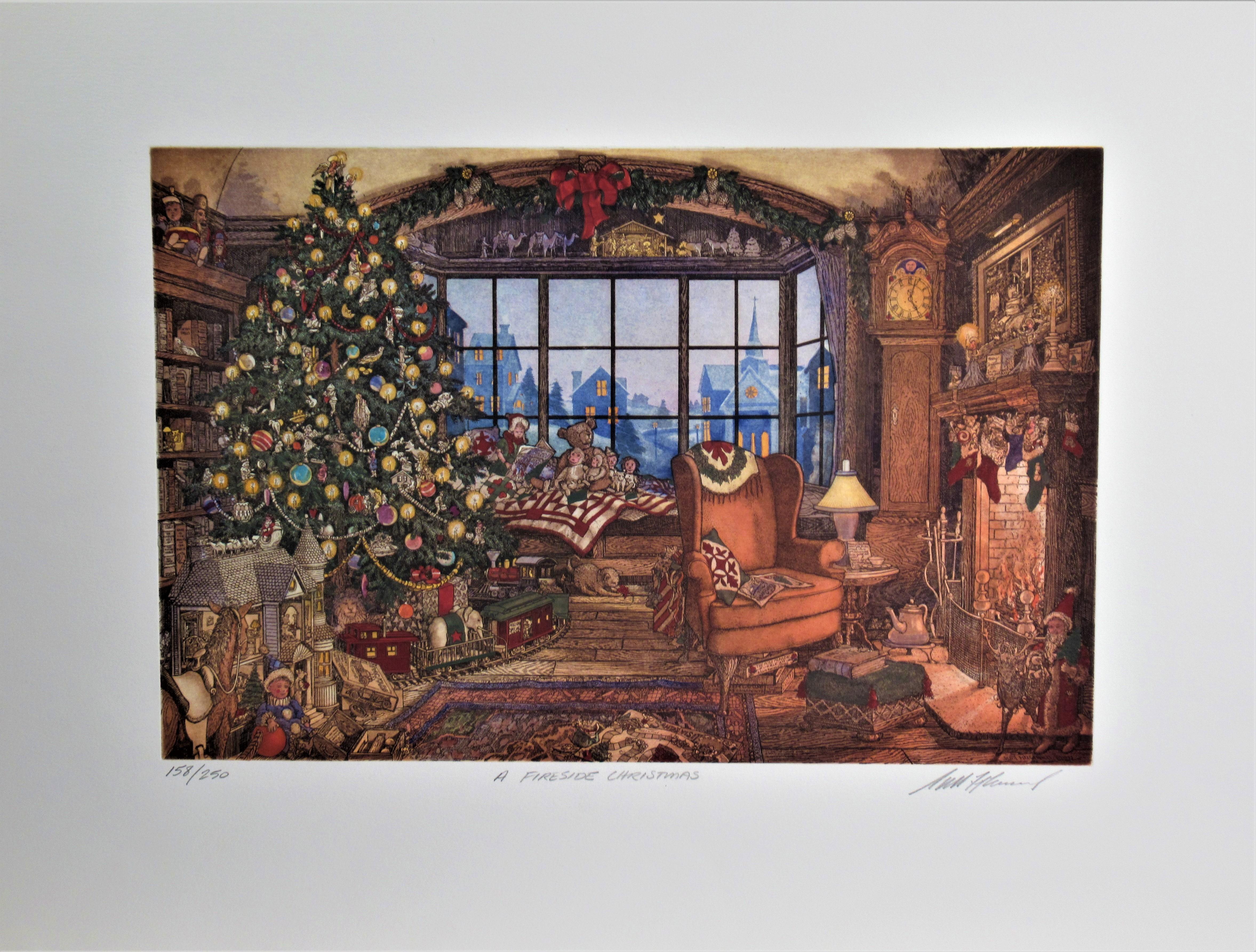 Fireside Christmas - Print by Scott Fitzgerald