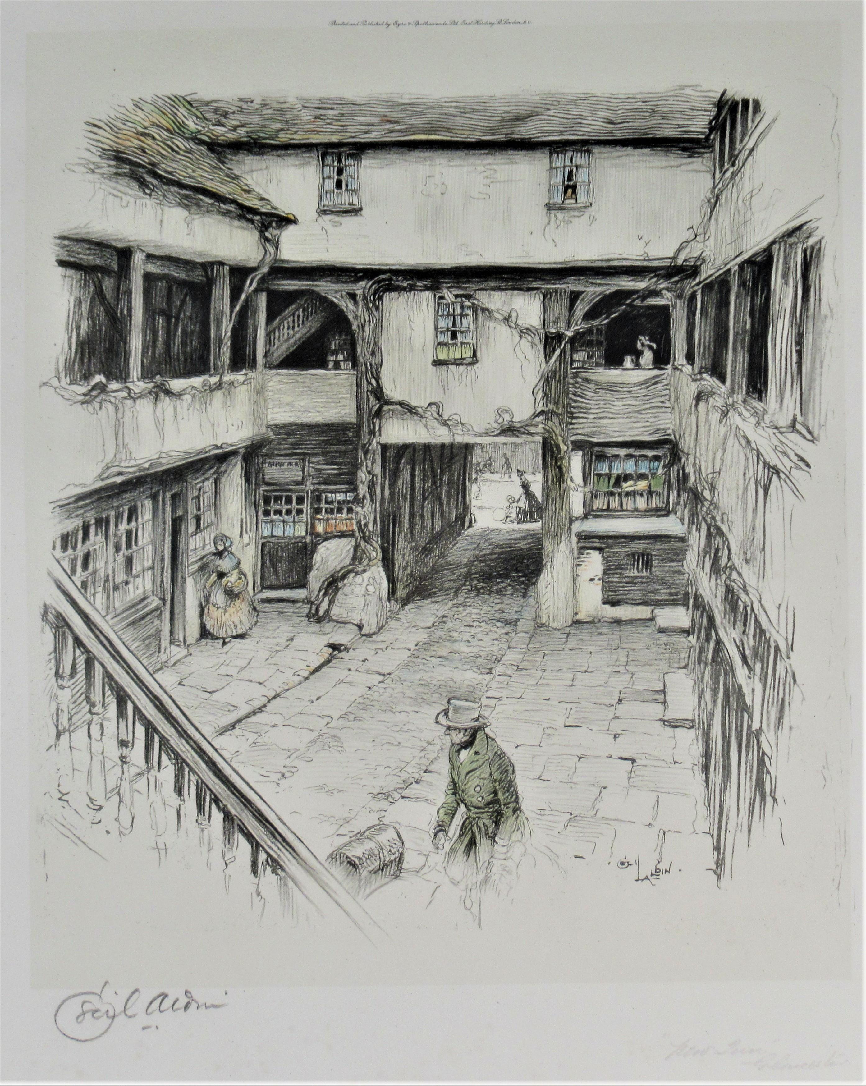 Cecil Charles Windsor Aldin Print - New Inn, Gloucester
