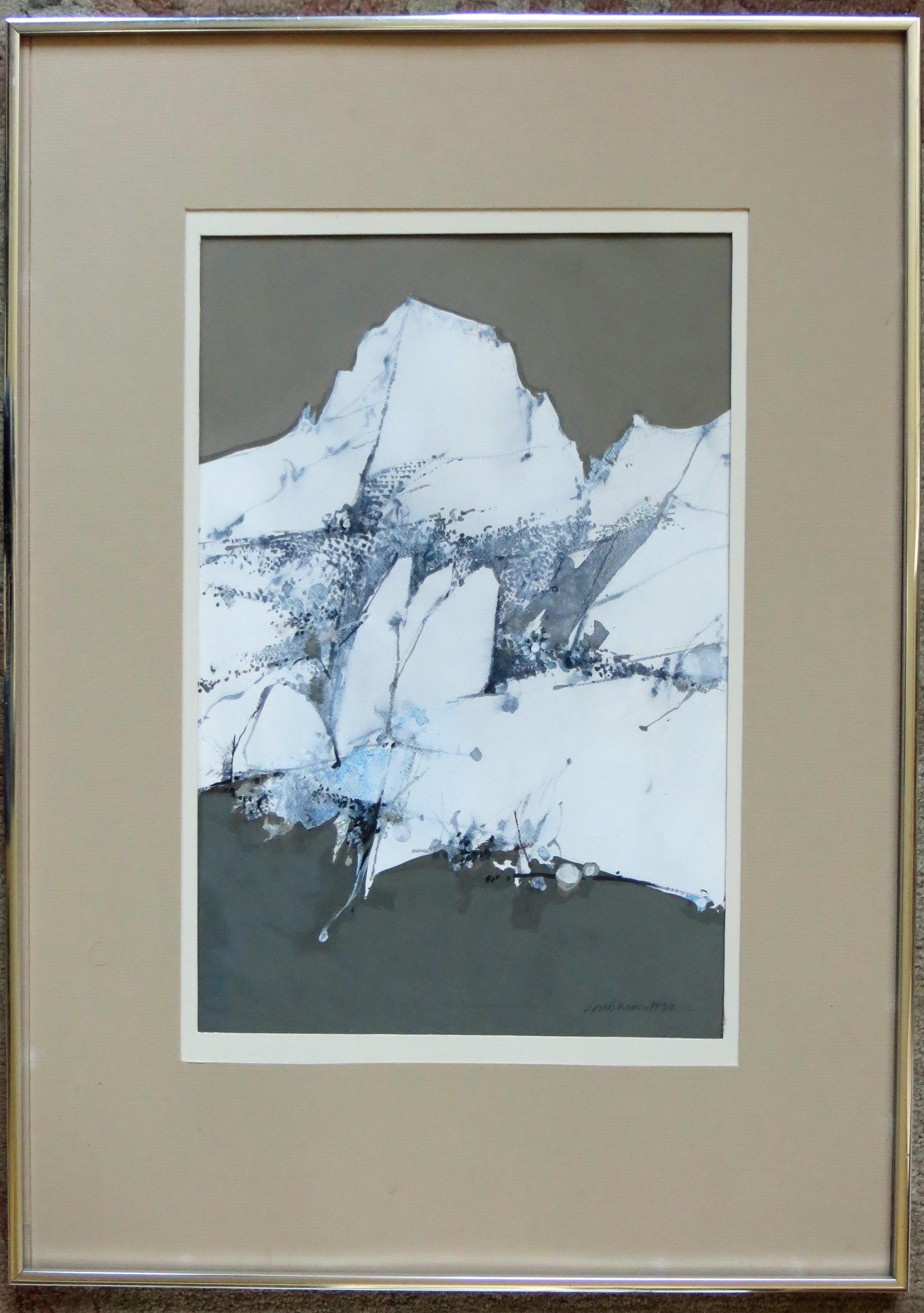 Winter Mountains - Painting by Donald Louthian