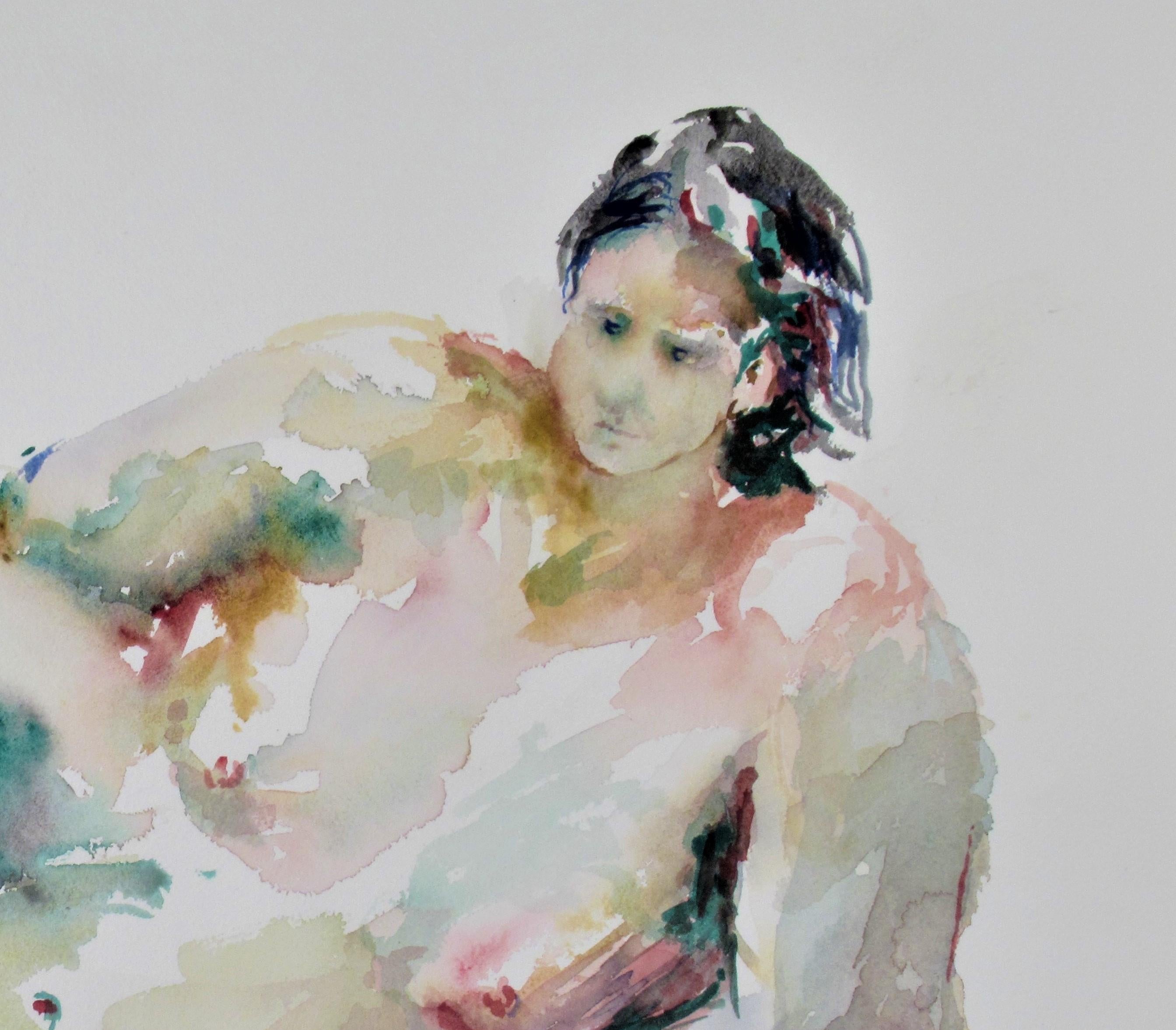Hautfarbener Nackt (Amerikanischer Impressionismus), Art, von Betty Rees Heredia