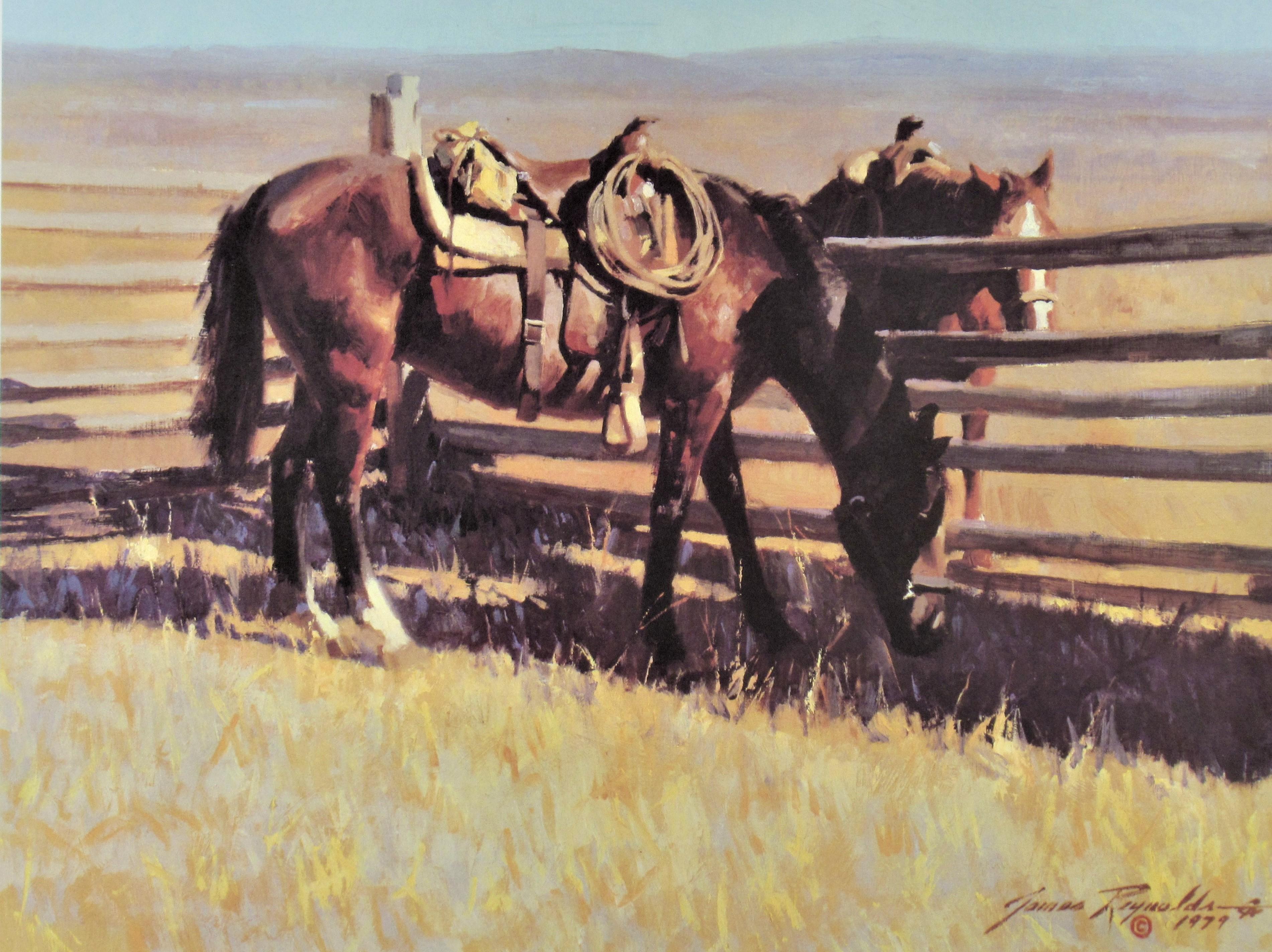 Two Horses - Print by James Reynolds