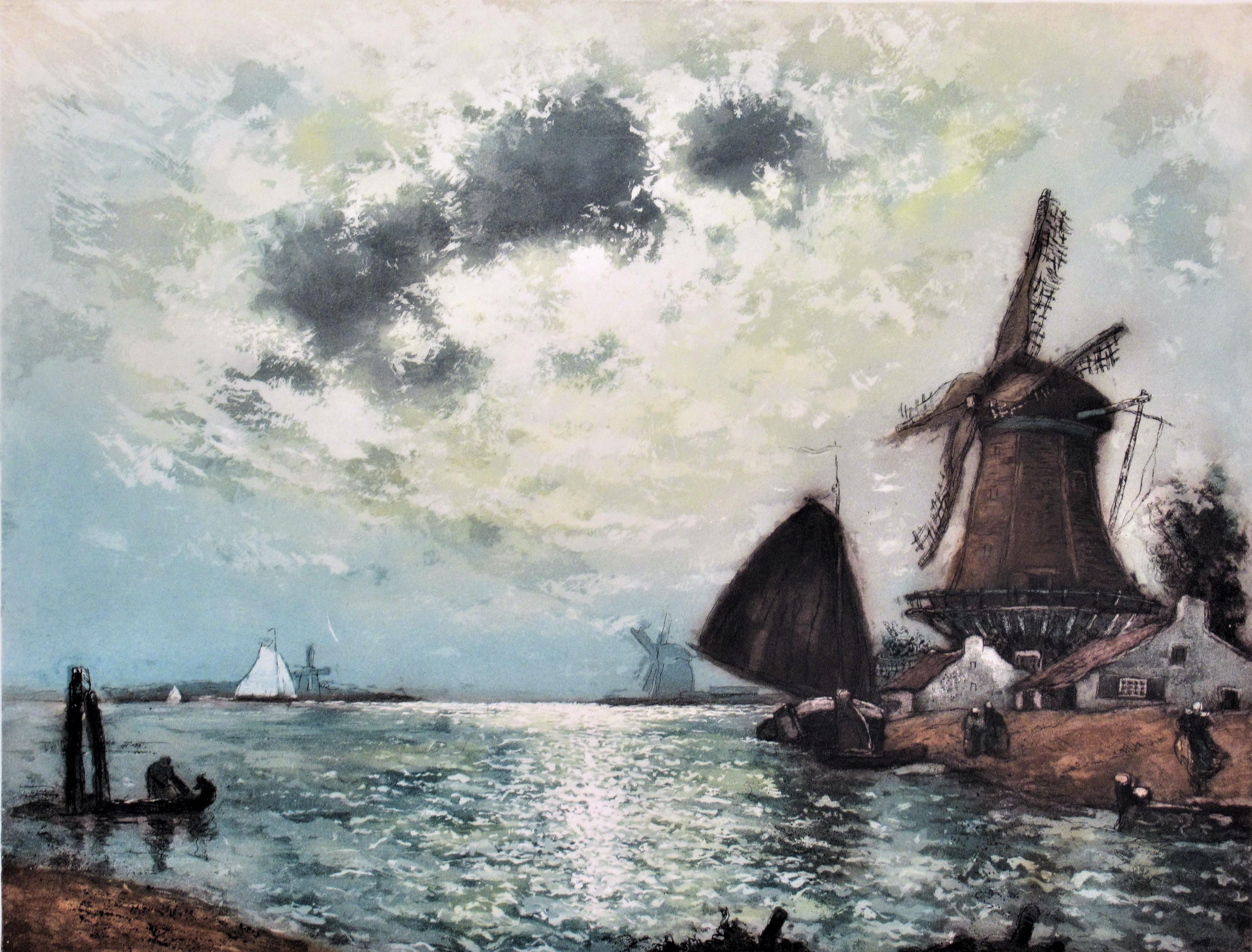 l'Entree du Port, Netherland - Print by Heran Chaban
