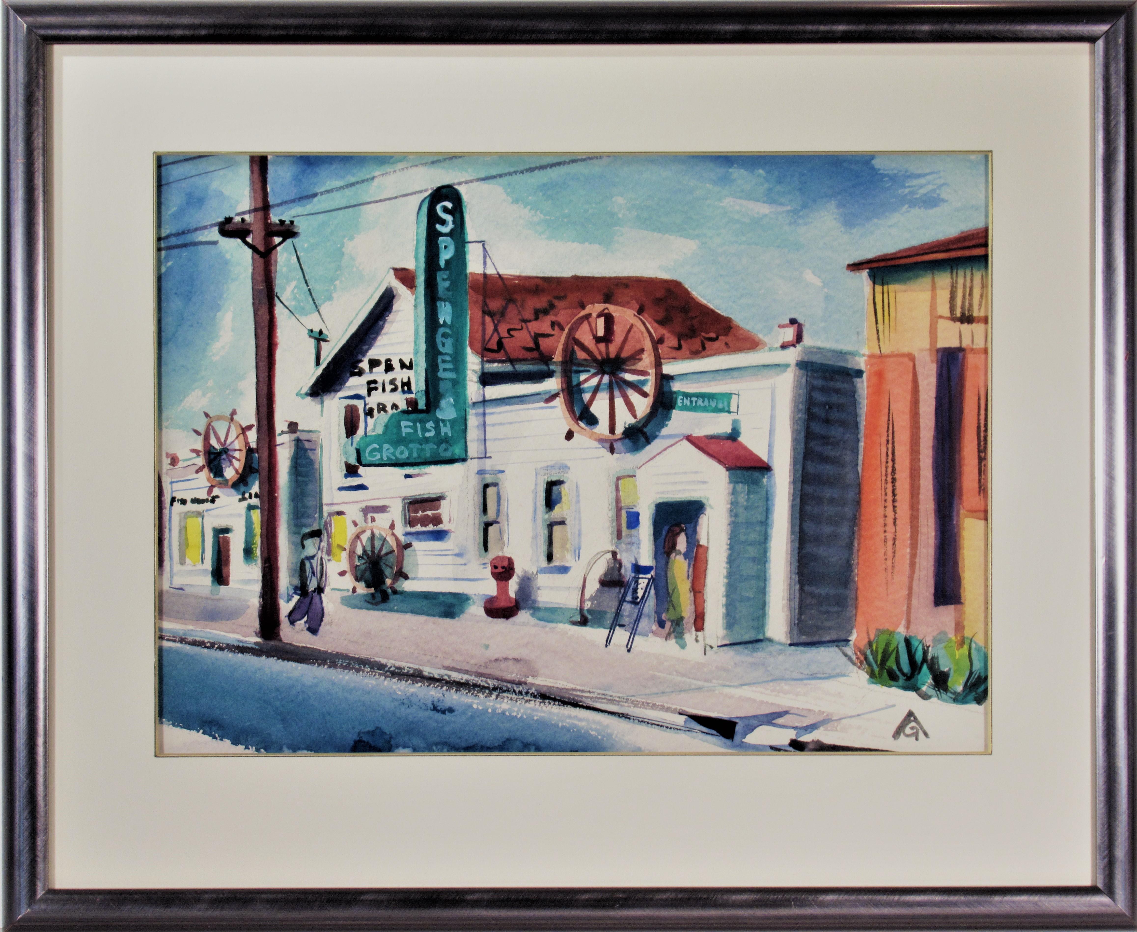 Figurative Art de Arnold A. Grossman - Gruta del Pescado de Spenger, Berkeley CA