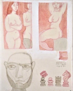 Two Women with Chess