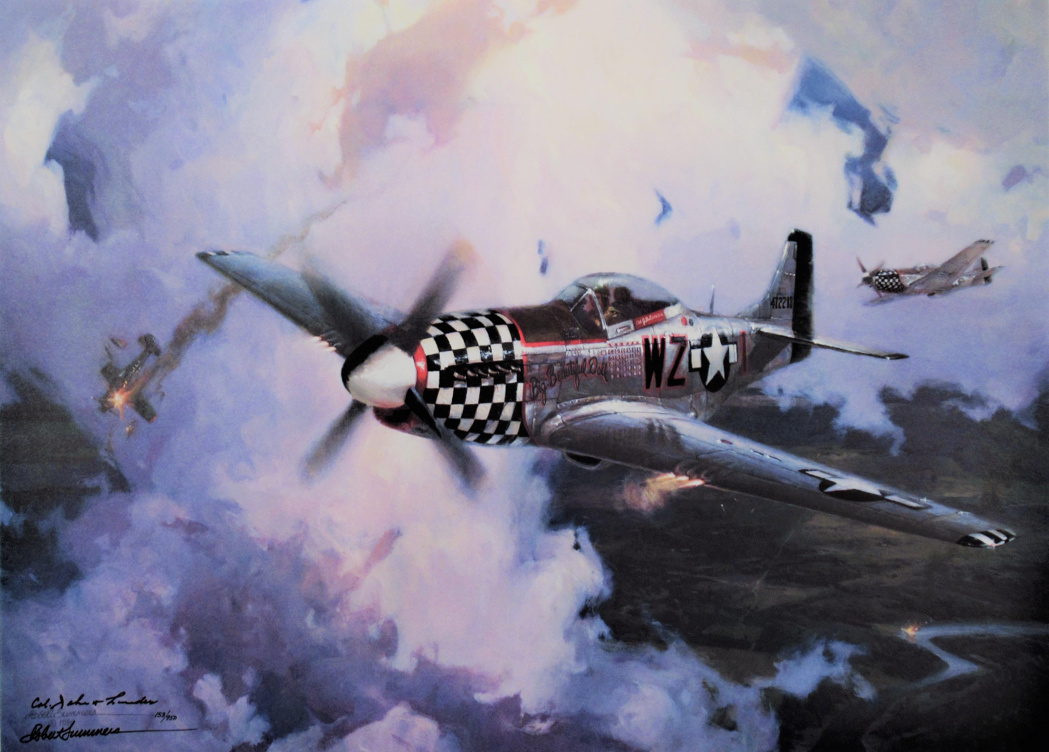 Große große schöne Puppe, P 51 Mustang – Print von Robert Summers
