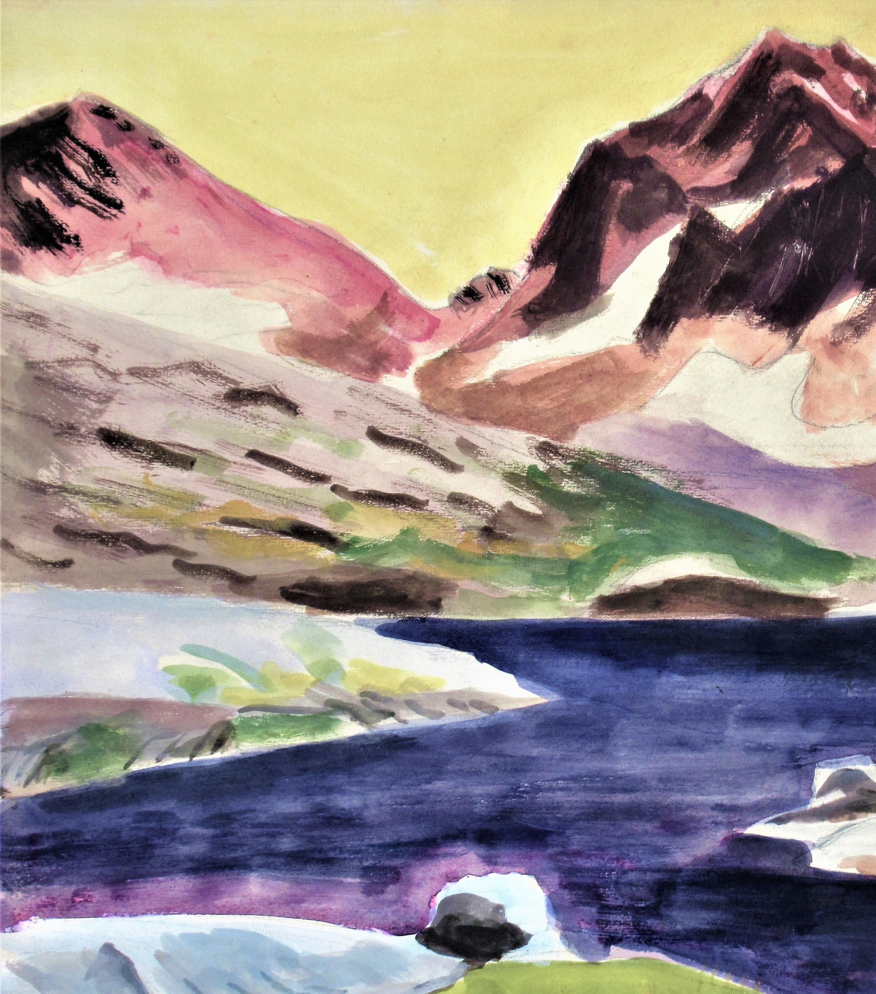 Lago Tahoe III - Landscape Art Beige de Bart Perry