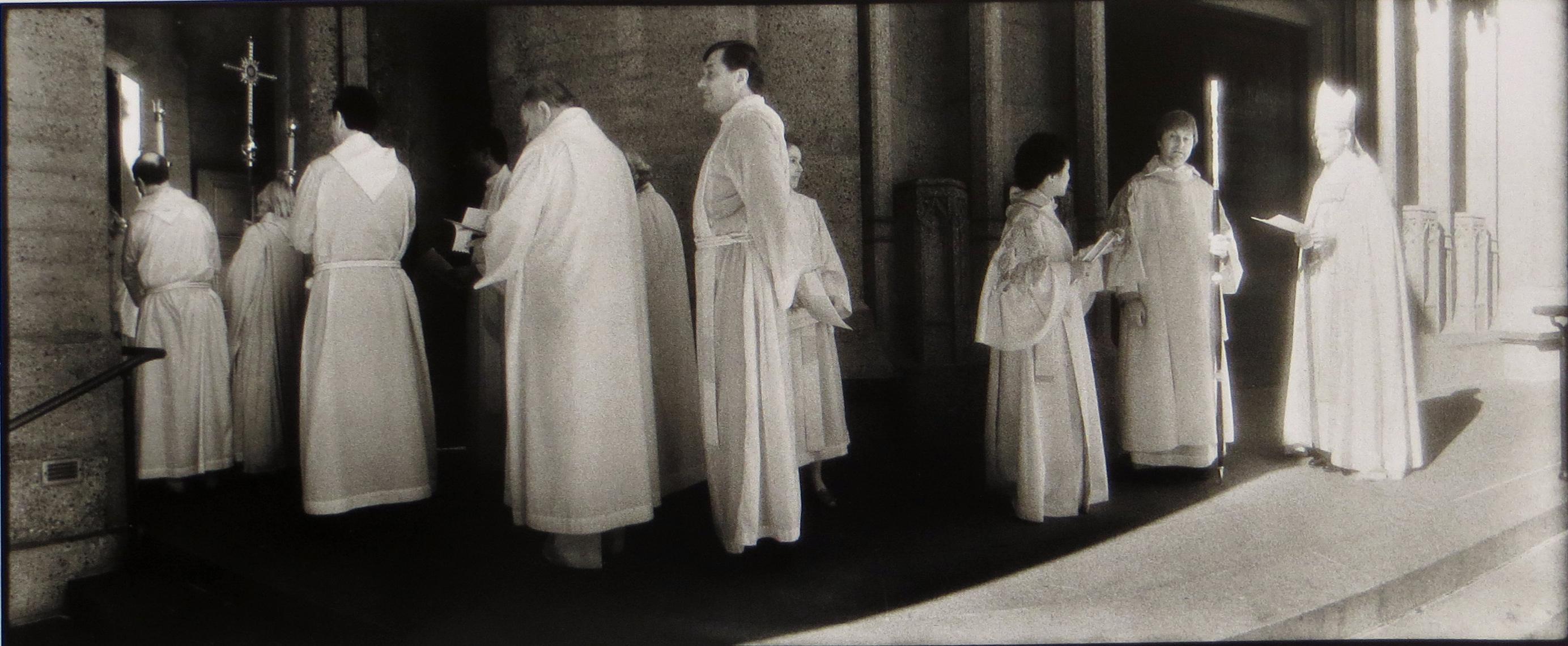Geir Jordahl Black and White Photograph - Ecumenical Service, Grace Cathedral, San Francisco
