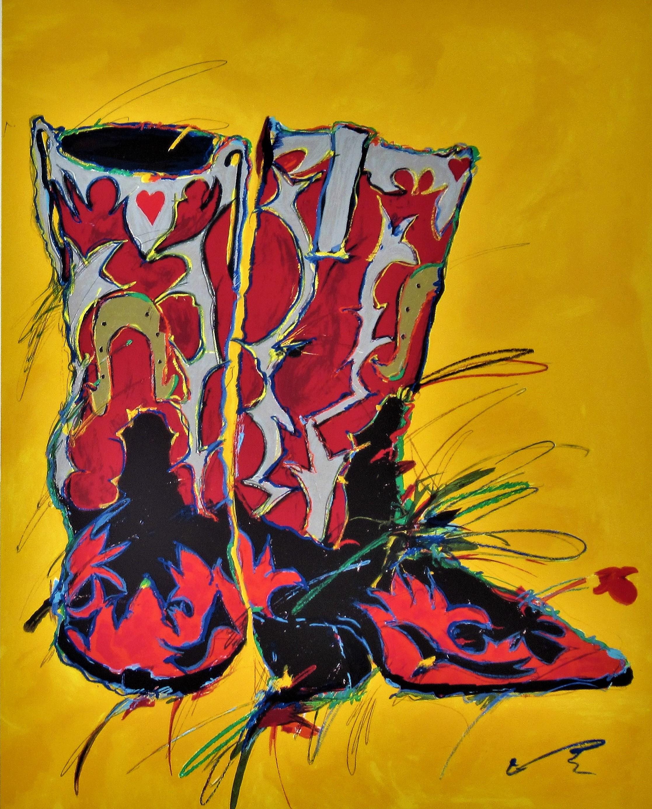 Cowboy's Boots - Print by Kim Yoakum