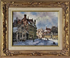 European Cityscape in Winter