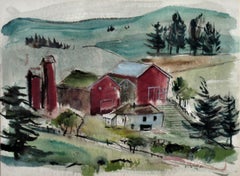 Kalifornien Landschaft mit Bauernhof