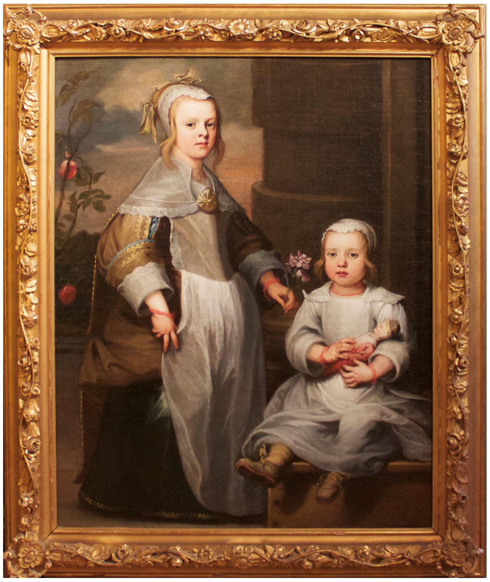 Nicolaes Van Helt Portrait Painting - Portrait of Two Children