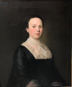 Oil painting Portrait of Lady Townsend 18th Century