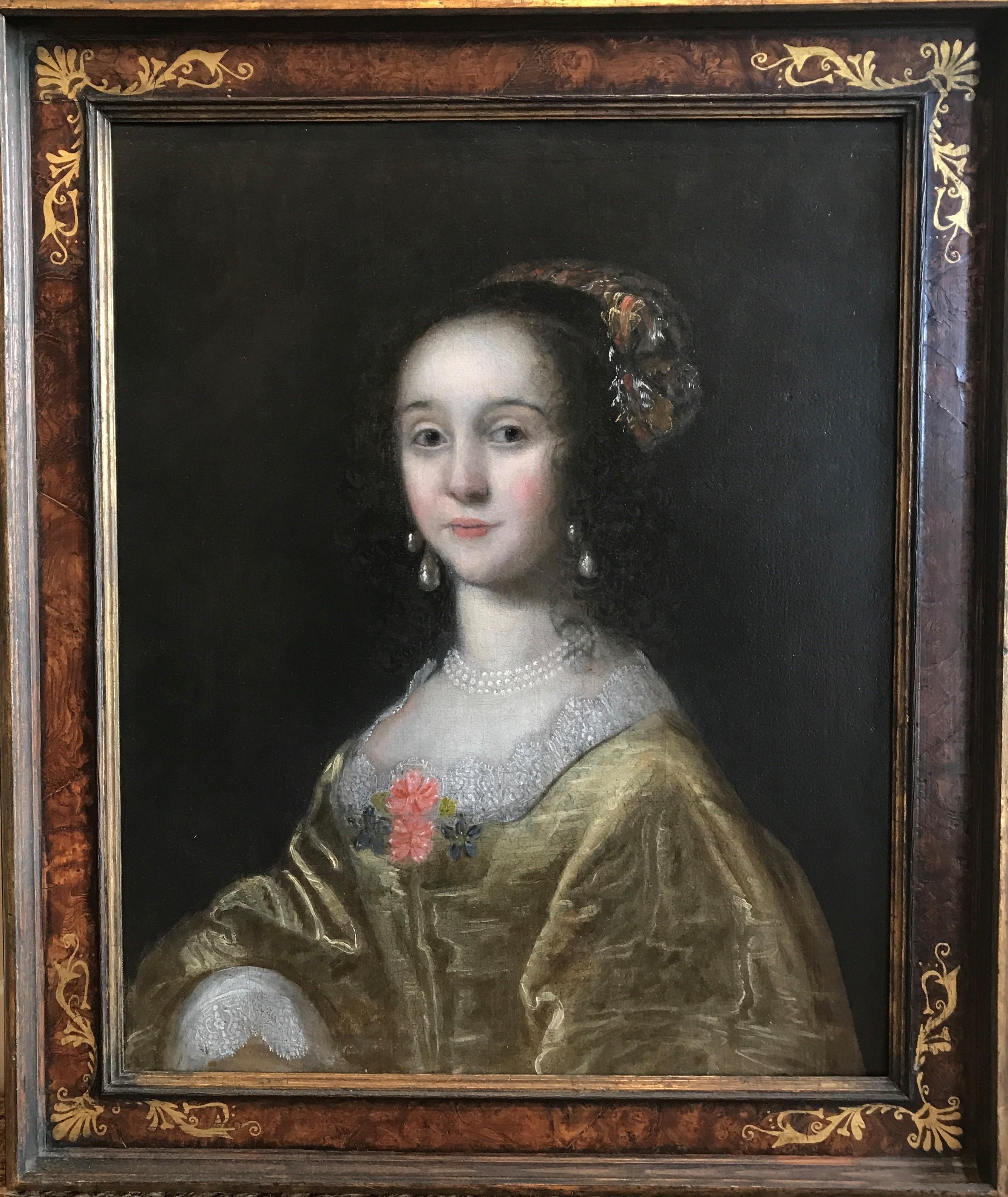 A beautiful 17th Century portrait of an elegant lady.