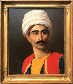 Portrait of The Bedouin Keeper of the Royal Giraffe, Hassan El Berberi c. 1827