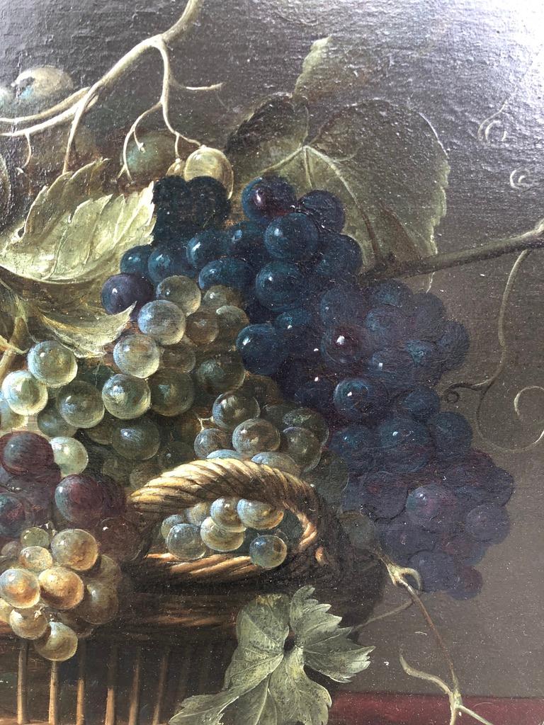 Studio of Frans Snyders (Antwerp 1579-1657)
A basket of grapes with a halved peach on a ledge
oil on panel
18 1/8 x 27 3/8 in. (45.6 x 69.5 cm.)

Provenance: Anonymous sale; Sotheby's, London, 1 November 2007, lot 63.
                     