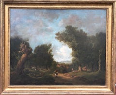 Bucolic 18th Century Landscape by Irish Painter George Barret Sr.