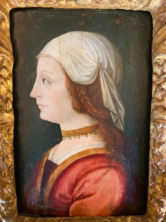 Stunning Portrait of a Lady with Auburn Hair Probably 1620
s Italian