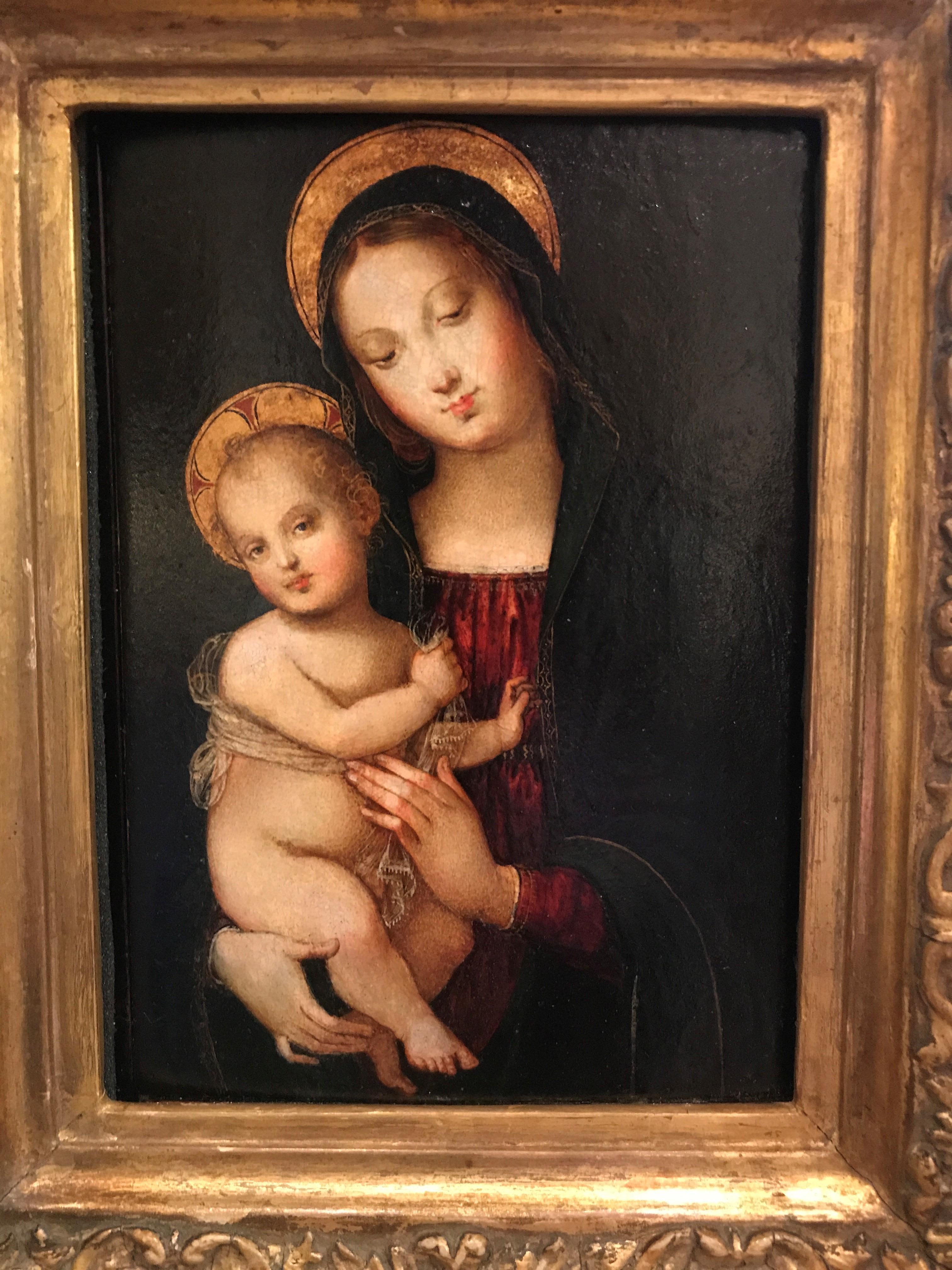 Madonna and Child (Braun), Portrait Painting, von Lo Spagna