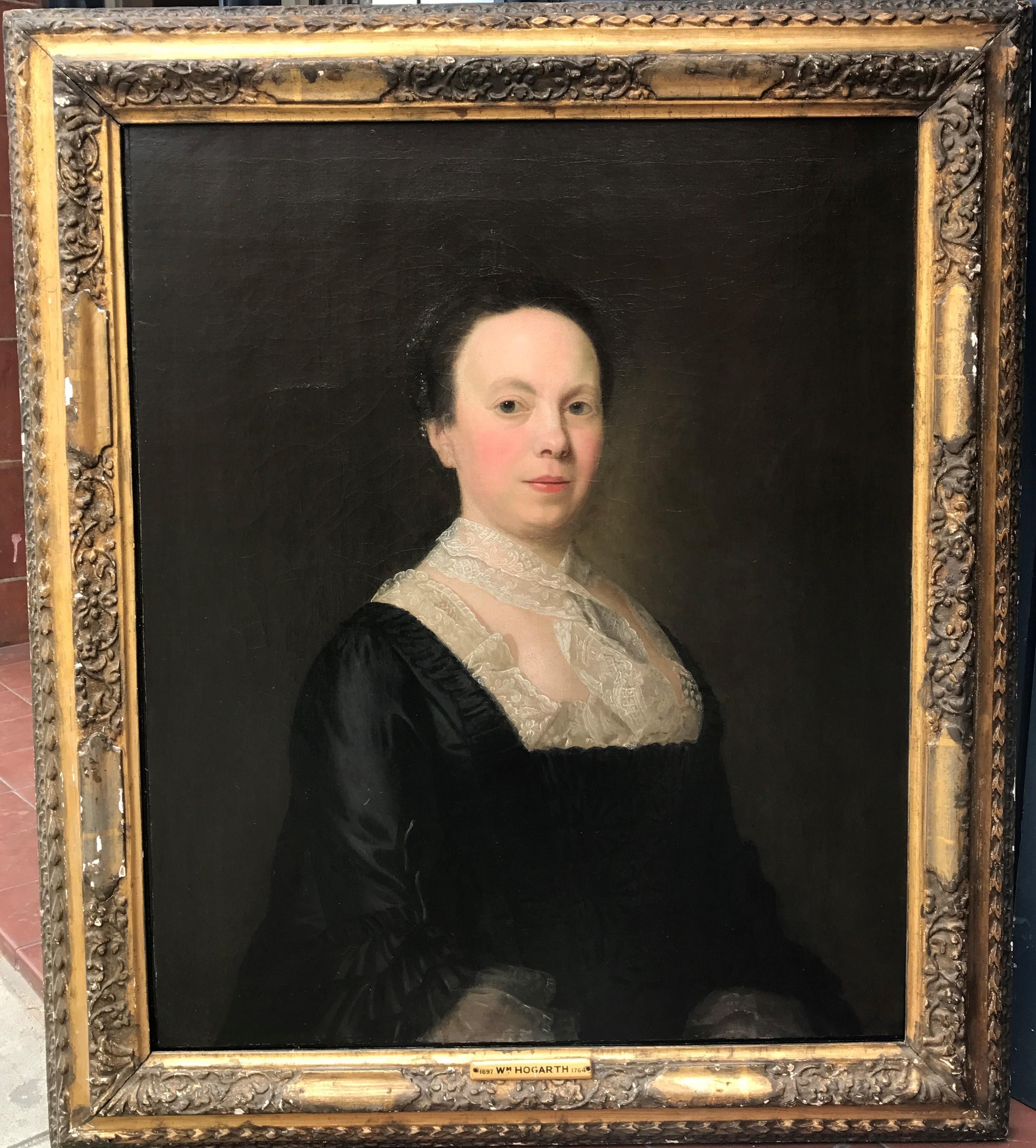 Frans van der Mijn Portrait Painting - Oil painting Portrait of Lady Townsend 18th Century