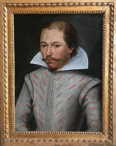 16th Century Oil Painting Portrait of Sir Francis Drake