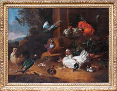 Beautiful 17th Century Dutch Oil Painting - An Assembly of Birds