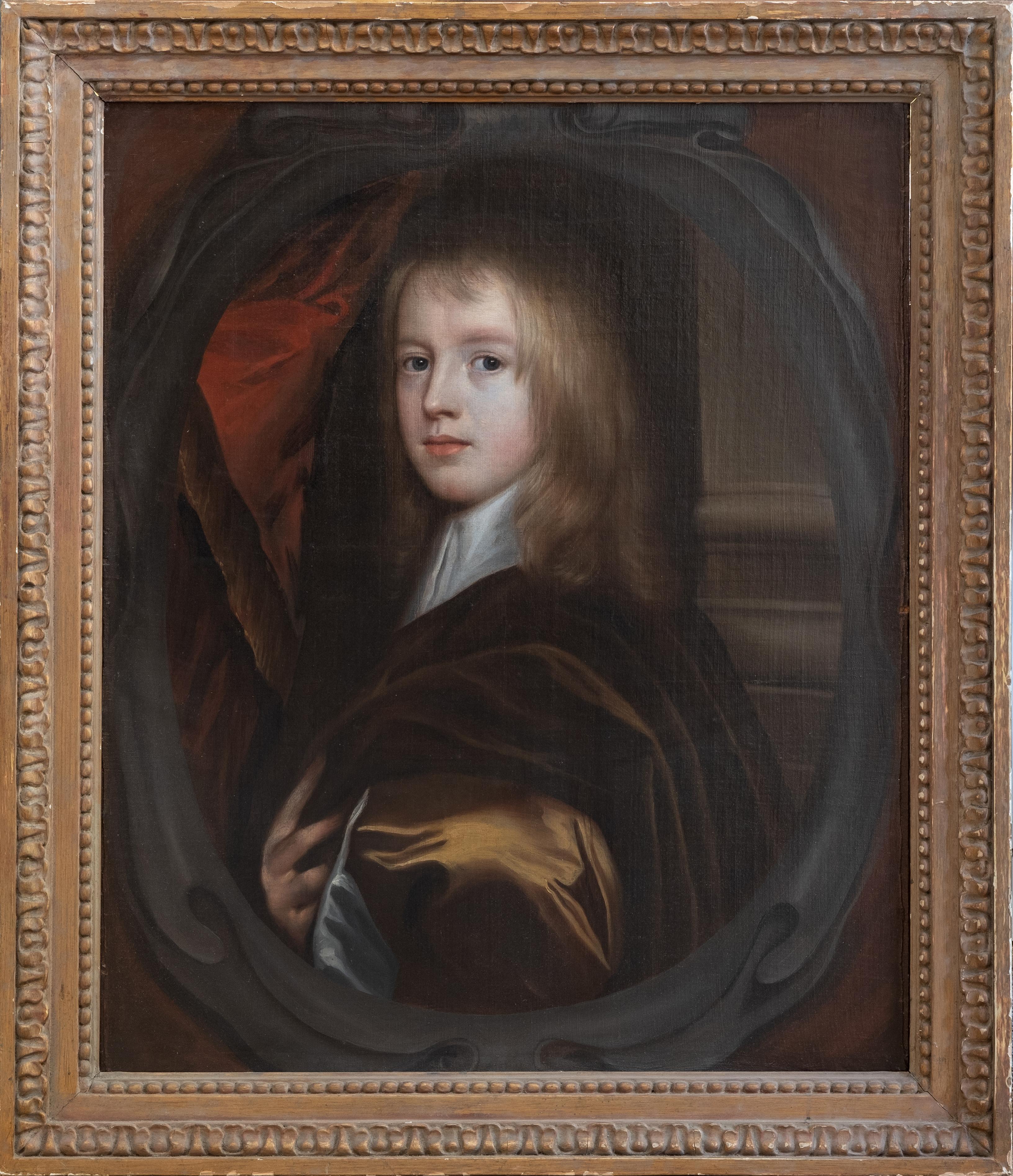 Gerard Soest Portrait Painting - 17th Century Oil Painting Portrait of a Young English Boy