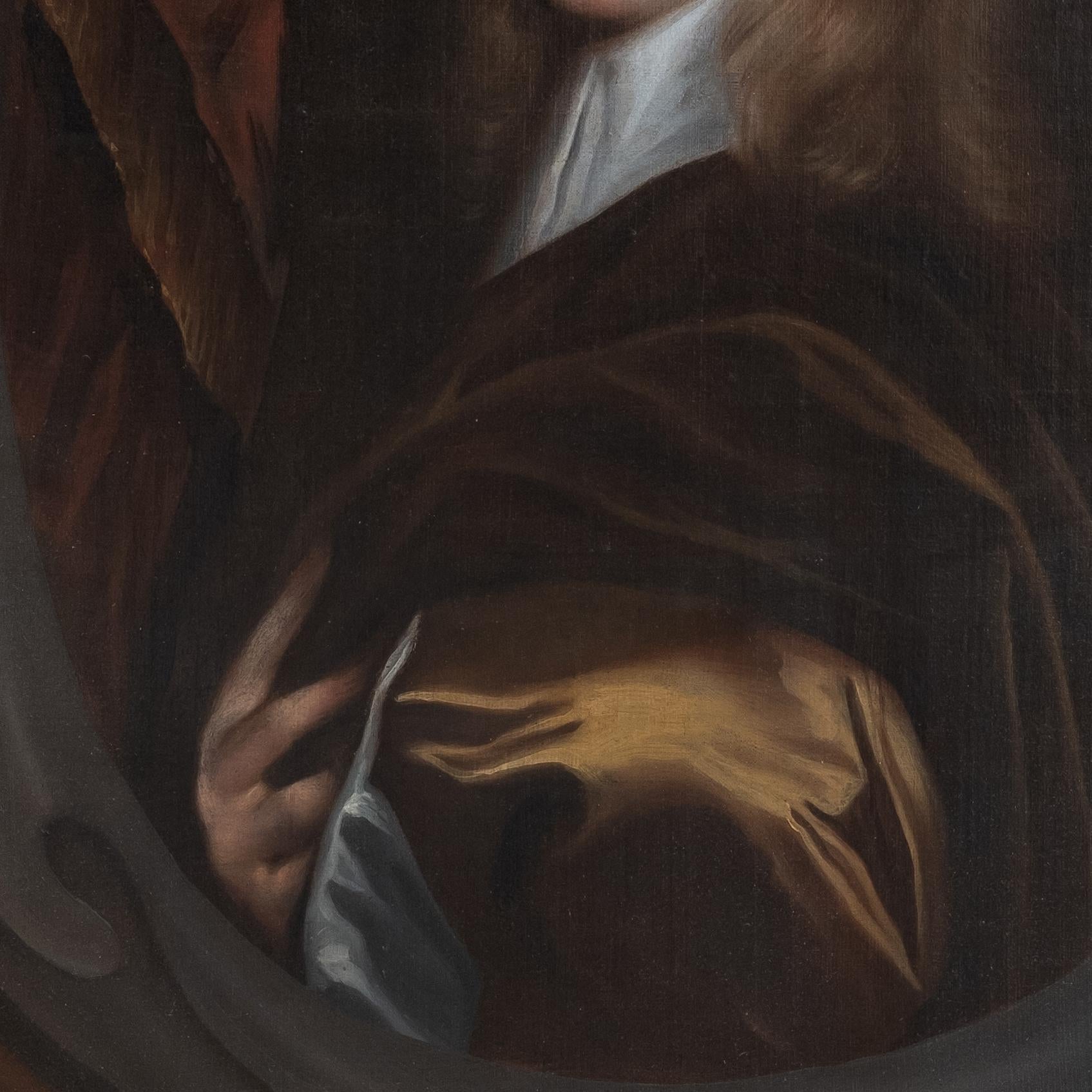 Ölgemälde des 17. Jahrhunderts, Porträt eines jungen englischen Jungen (Schwarz), Portrait Painting, von Gerard Soest