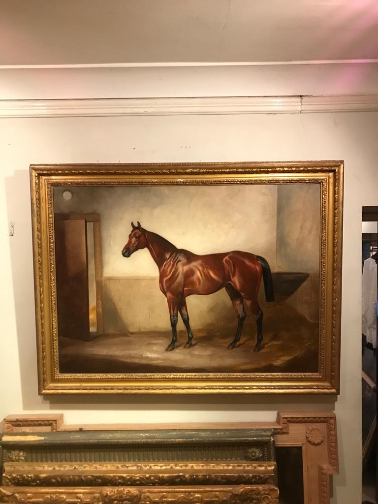 Luminöses Ölgemälde eines Pferdes von John Alfred Wheeler „Bay Hunter“ im Angebot 1