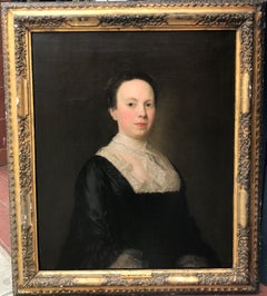 Huile sur toile Portrait de Lady Townsend 18ème siècle