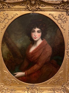 19th Century Oil Painting Portrait of a Muse