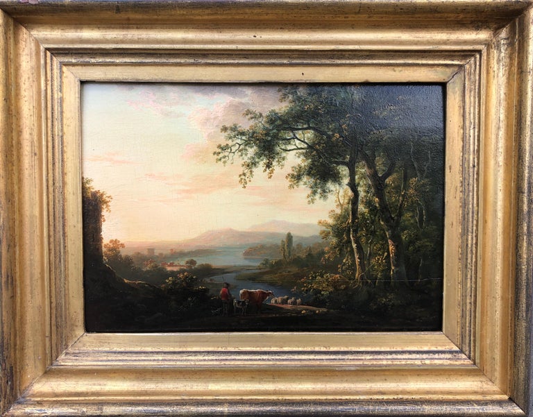 Stunning Pair of 18th Century Arcadian English Landscapes - Painting by Abraham Pether