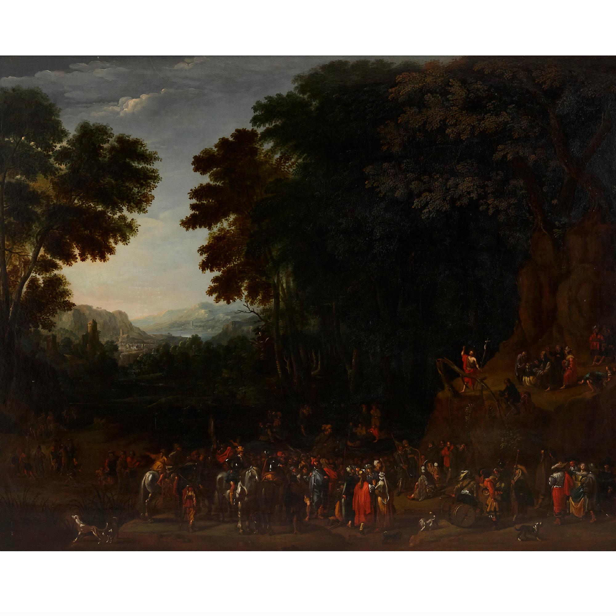 Deux peintures à l'huile sur panneau de paysages de maîtres anciens de Johannes Jakob Hartmann en vente 4