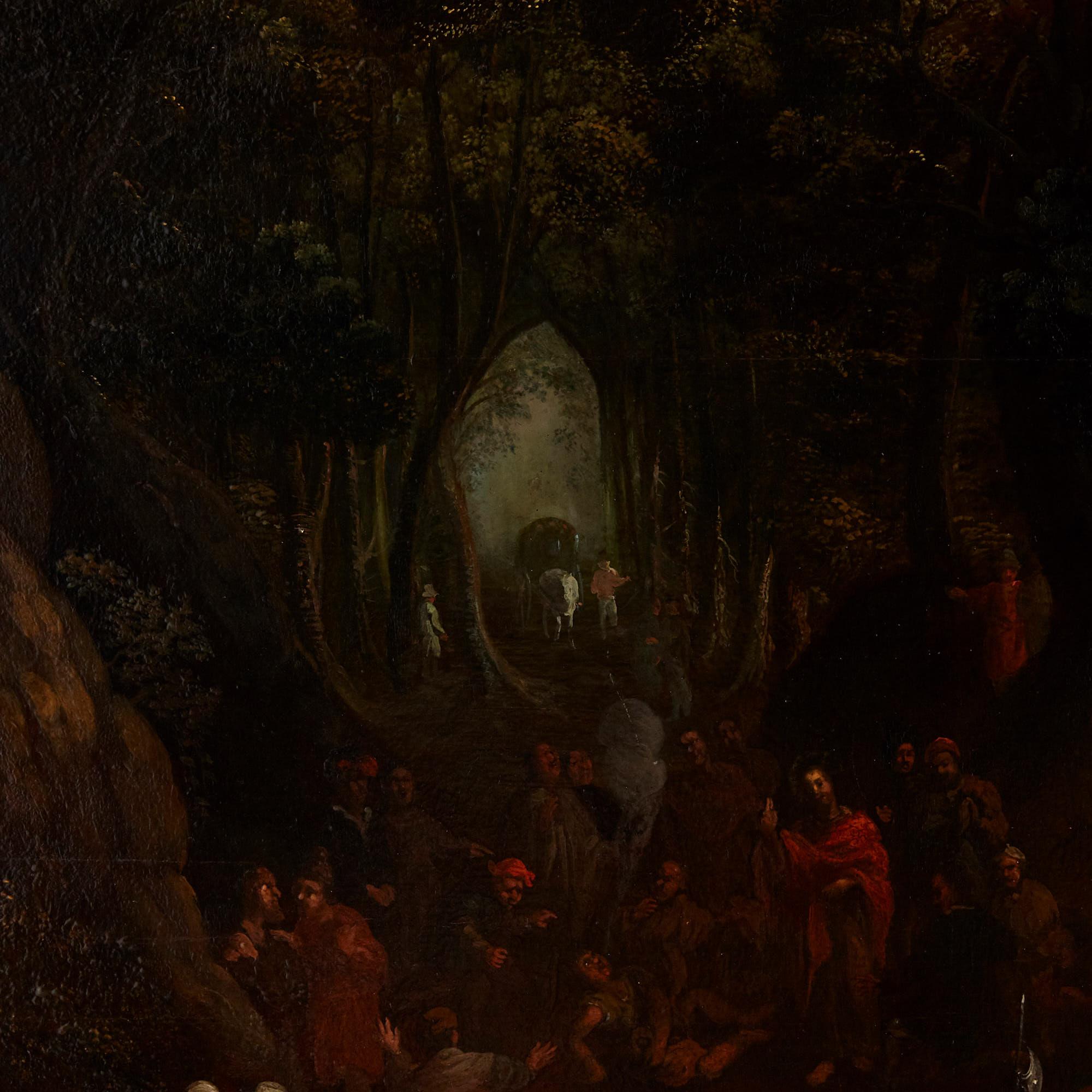 Deux peintures à l'huile sur panneau de paysages de maîtres anciens de Johannes Jakob Hartmann en vente 8