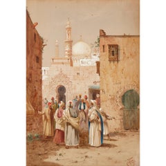 Orientalisches Aquarellbild des 19. Jahrhunderts von Henry Stanton Lynton, Henry Stanton Lynton
