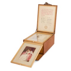 Important Arts & Crafts Presentation Cabinet by Voysey, Alma-Tadema & RAs