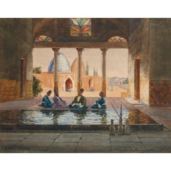 British Orientalist watercolour by Peter MacGregor Wilson