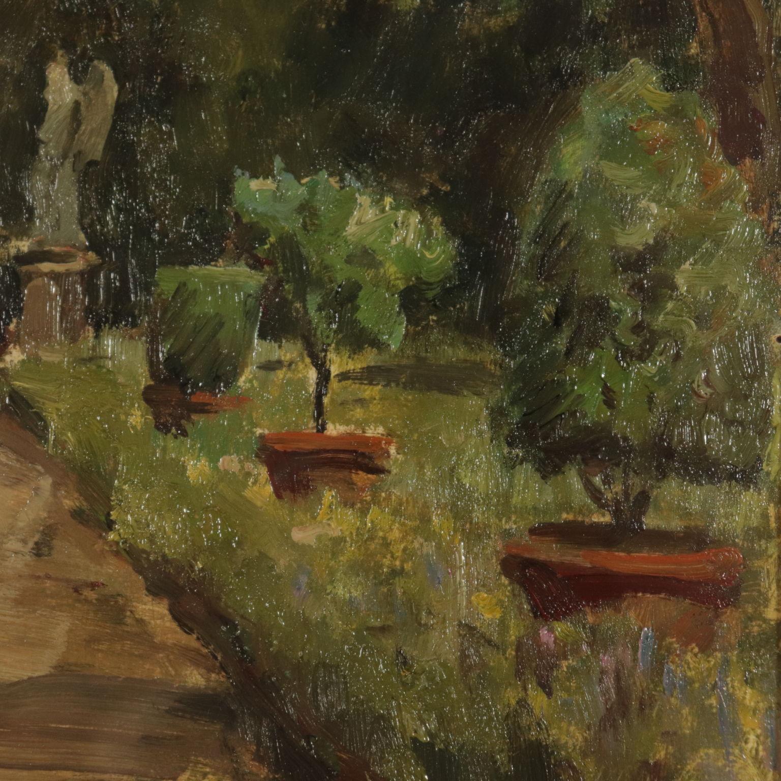 Glimpse by Giannino Grossi Boboli Garden Painting 1933 3