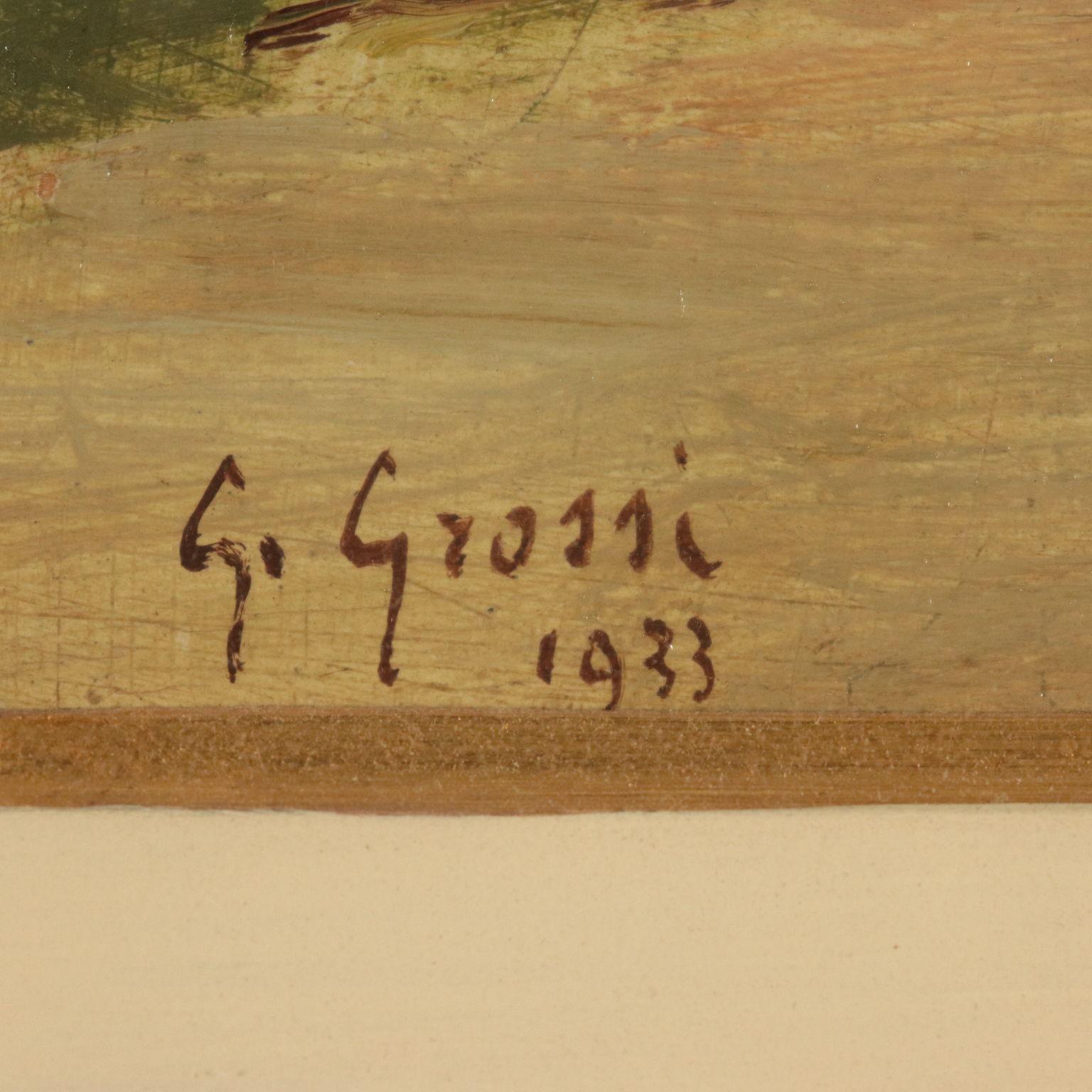 Glimpse by Giannino Grossi Boboli Garden Painting 1933 4