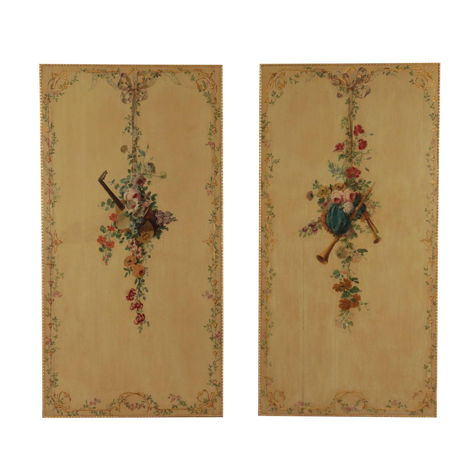 Boiserie Decorative Panels, Italy 19th Century - Art by Unknown