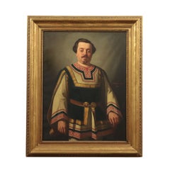 Achille Zo Oil on Canvas 19th Century, Great Male Portrait