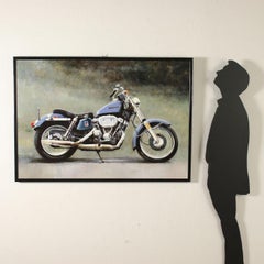 Luigi Rocca Acryl auf Leinwand 20. Jahrhundert, Harley-Davidson Sportster 900, 1996