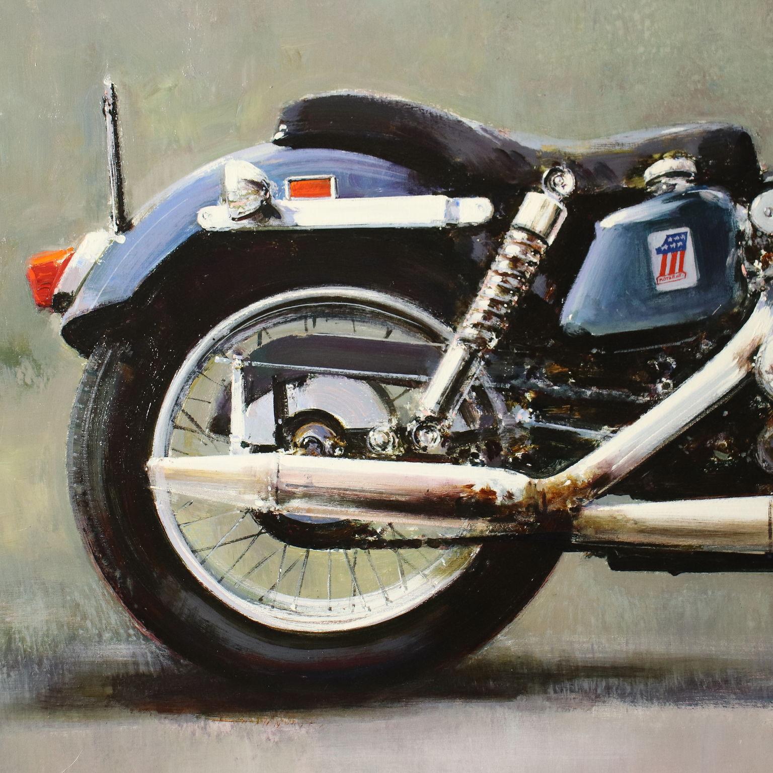 Luigi Rocca Acrylic On Canvas 20th Century, Harley-Davidson Sportster 900, 1996 2