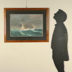 Antonio De Simone Gouache On Paper, The Astrea Ship 1904