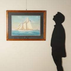 Antonio De Simone Gouache On Paper, The Astrea Ship 1904