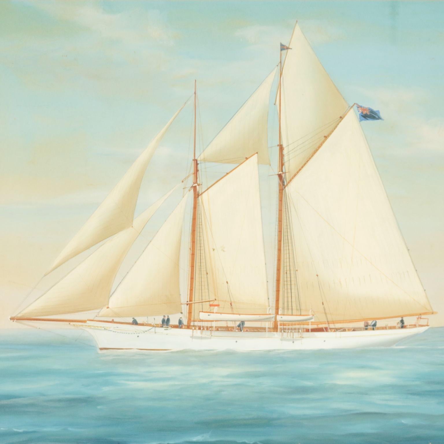 Antonio De Simone Gouache On Paper, The Astrea Ship 1904 1