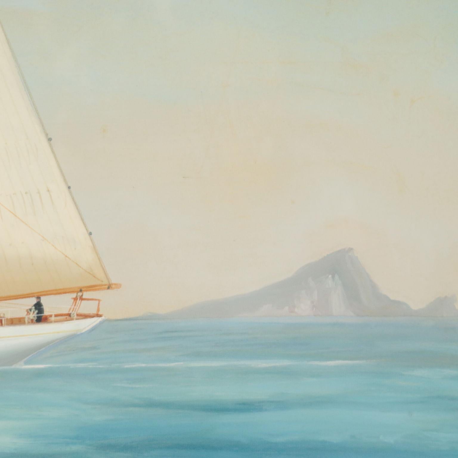 Antonio De Simone Gouache On Paper, The Astrea Ship 1904 2