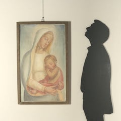 Pietro Cortellezzi Mary With Child Fresco 1930s 1940s
